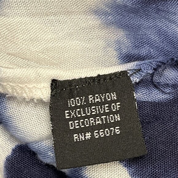 Raviya Cover Up Womens L Blue‎ Tie Dye Tank Maxi Dress Beachy Boho Hippie - Picture 8 of 9